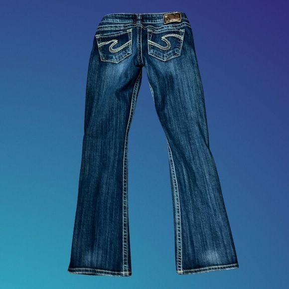 Silver Low Rise Tuesday Bootcut Jeans Size 28x29 #188 - Picture 3 of 5